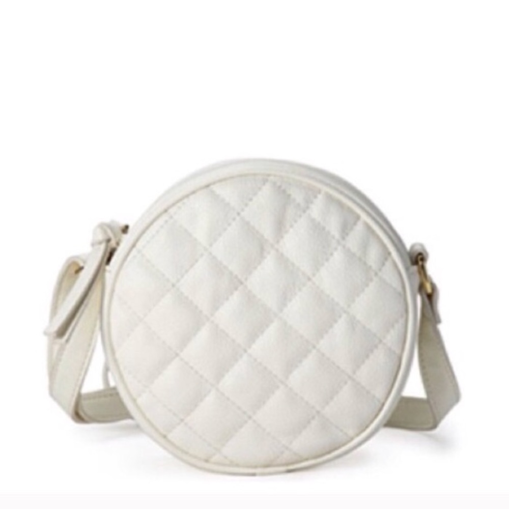 Round Quilted Crossbody Small Bag